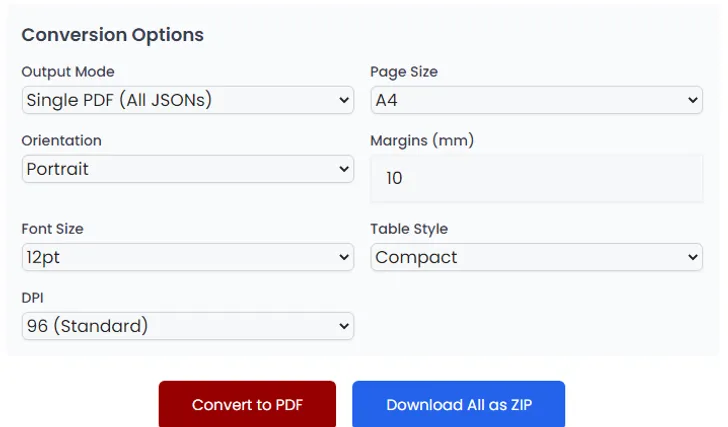 JSON to PDF 1