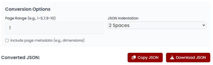 PDF to JSON