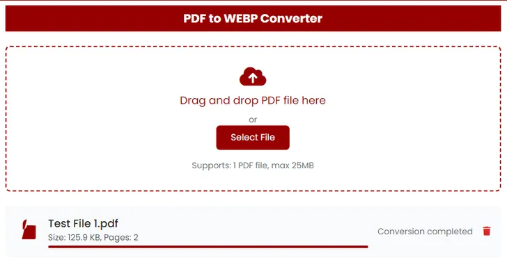 PDF to WebP