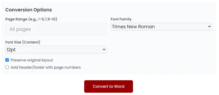 PDF to Word