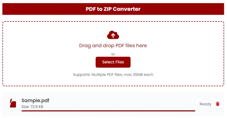 PDF to ZIP