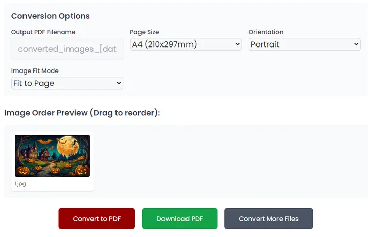 PNG to PDF